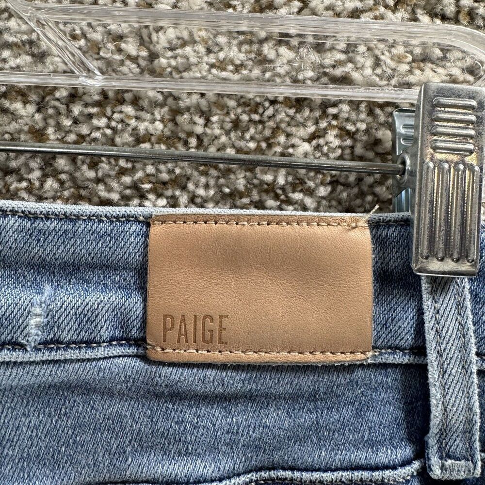 Page Jeans Womens 26‎ Hoxton Slim Cotton Lovesong Distressed Tuned Hem Raw Hem - Picture 7 of 12